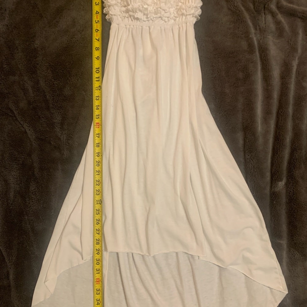 Source Unknown Strapless White Dress